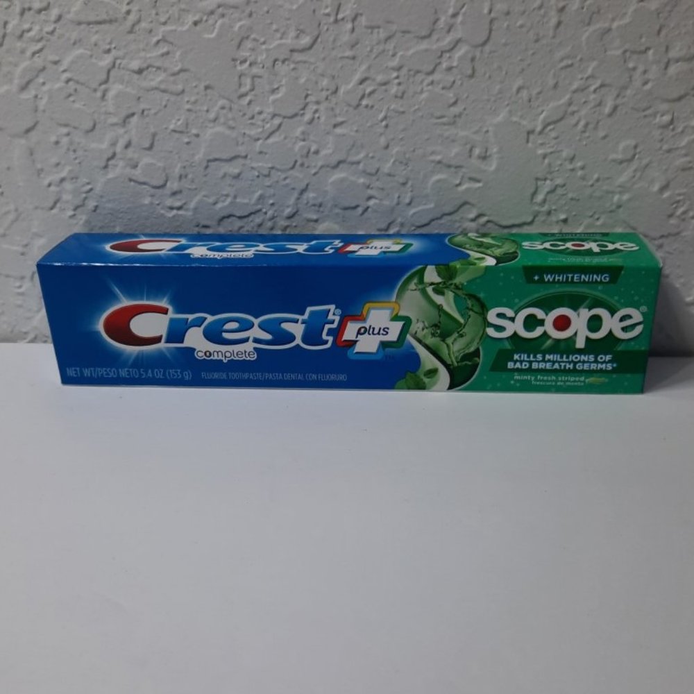 🟡 $ 2.00 CREST PLUS COMPLETE WHITENING SCOPE MINTY FRESH EXP. 2024